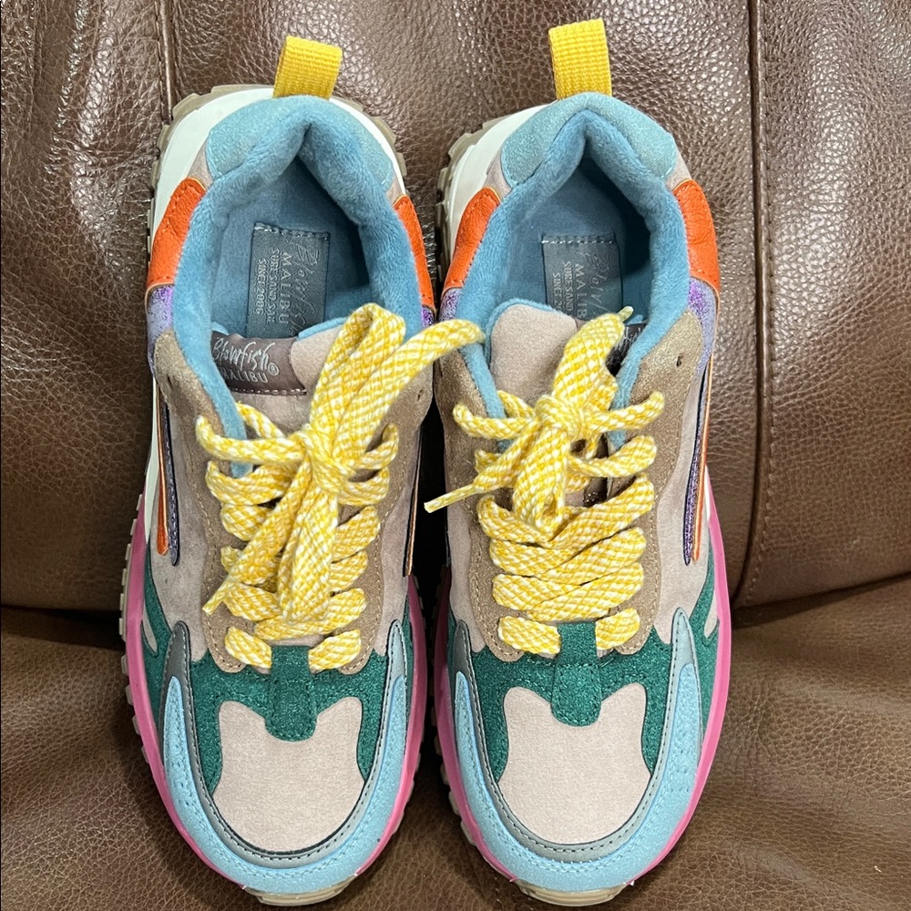 Blowfish Malibu Leo Multicolor Sneakers with Yellow Accent - Picture 4 of 4